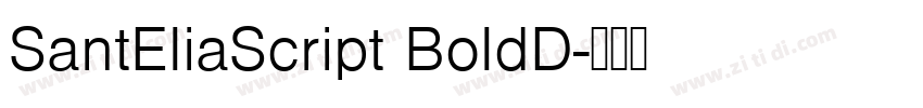 SantEliaScript BoldD字体转换